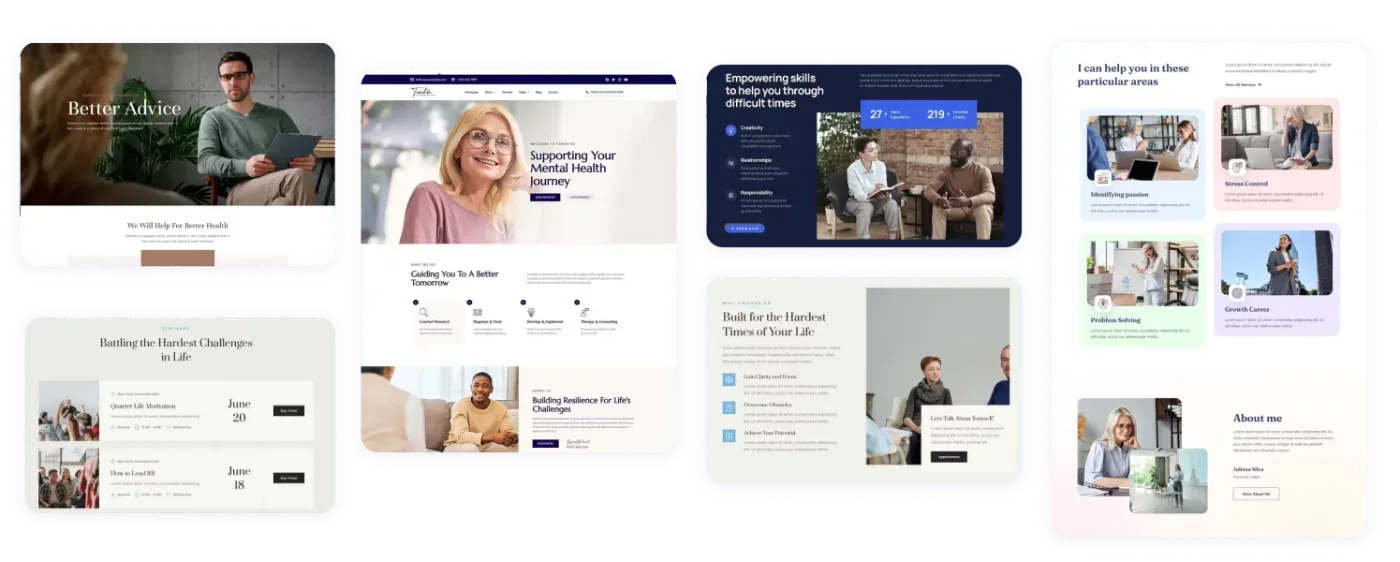Landing page para psicólogos con Elementor que convierten